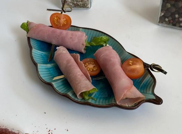 Рулетики с ветчиной