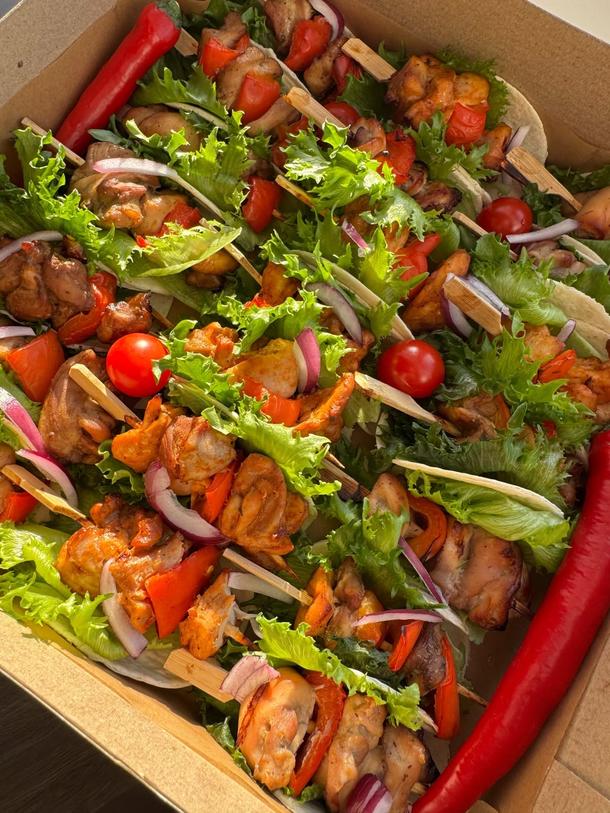 Куриный шашлык мини 24шт Куриный шашлык мини 24шт
