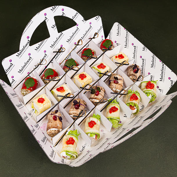 Бокс овощных рулетиков