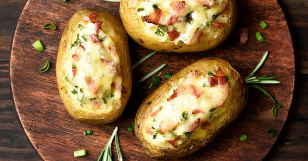 Мини картофель с с вялеными томатами