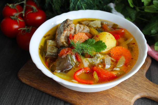 Шулюм из бараниной с овощами