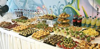 Фуршетное меню с горячими закусками стандарт на 10 персон