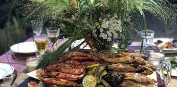 Барбекю с обслуживанием премиум на 30 персон