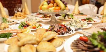 Поминки узбекско-руское комбо на 50-60 человек